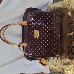 Brangio new w tags purse red tinkle star  w dust bag detachable  shoulder straps